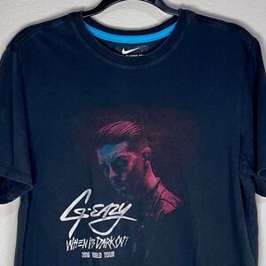 Nike G-Eazy When It's Dark Out 2016 Tour T-Shirt Graphic Tee‎ Black Large